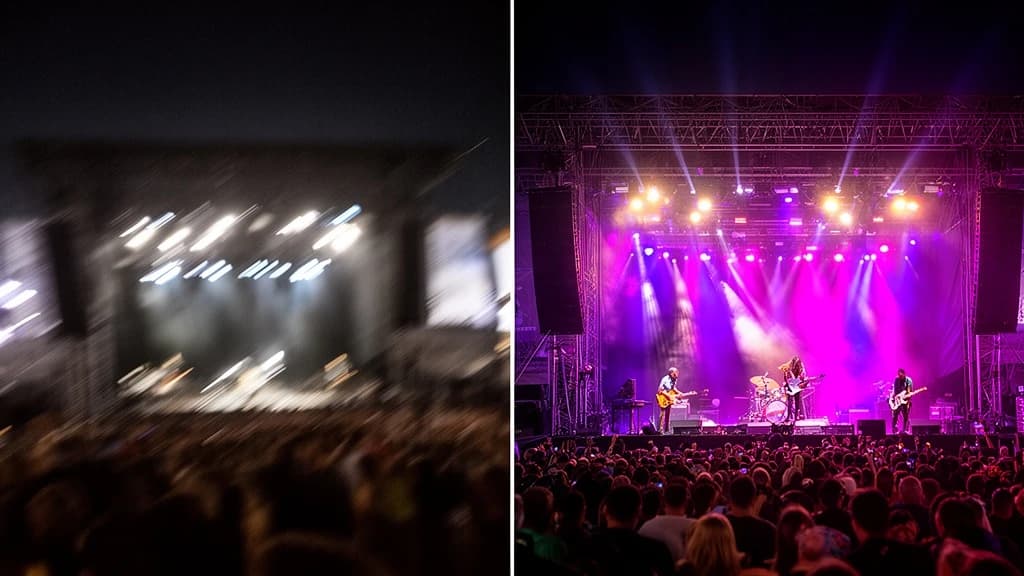 AI로 수정된 콘서트 사진 모션 블러